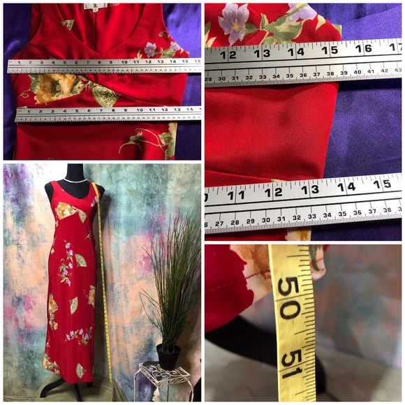 📌Rampage Stunning Floral rich red Dress - Picture 8 of 8